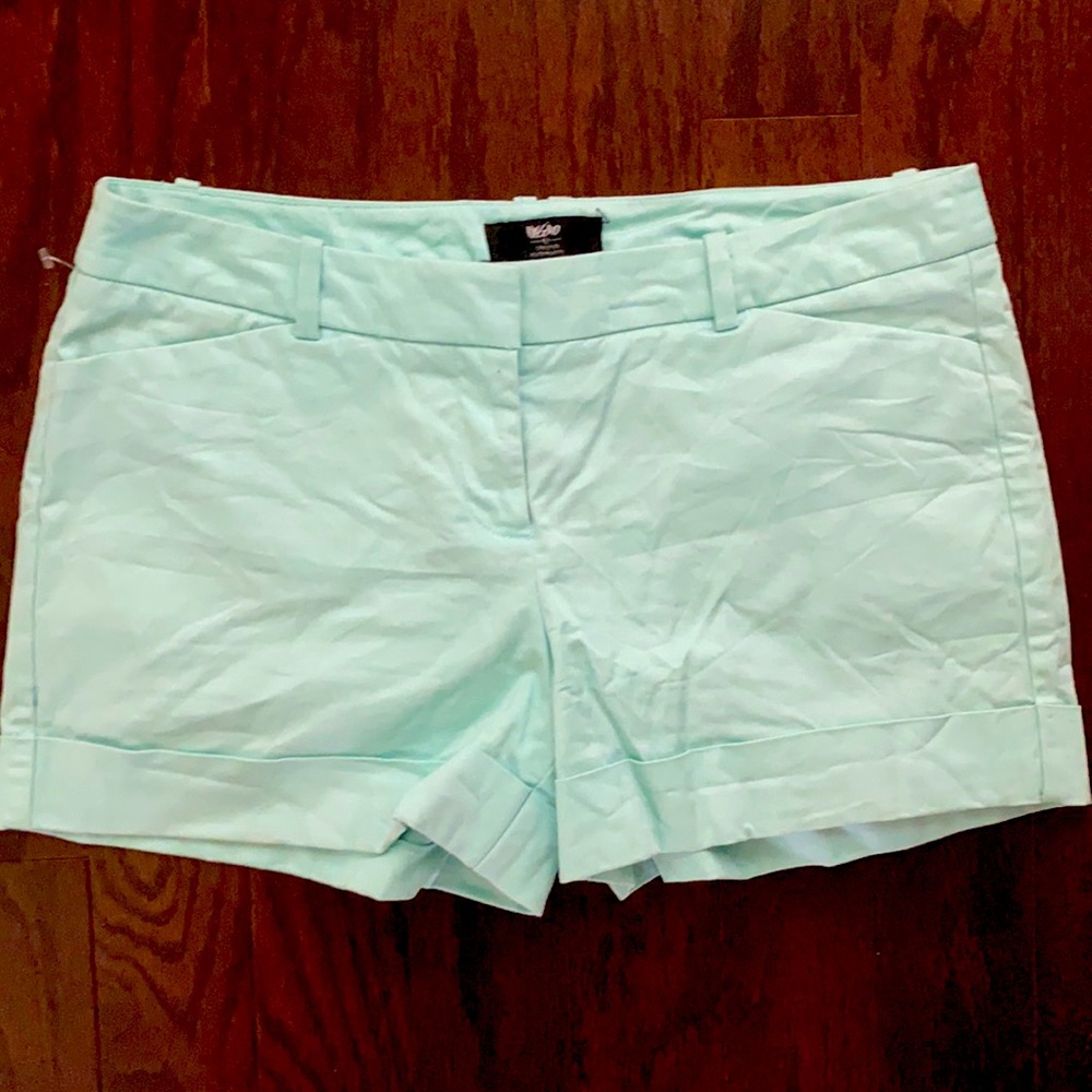 Mint green shorts